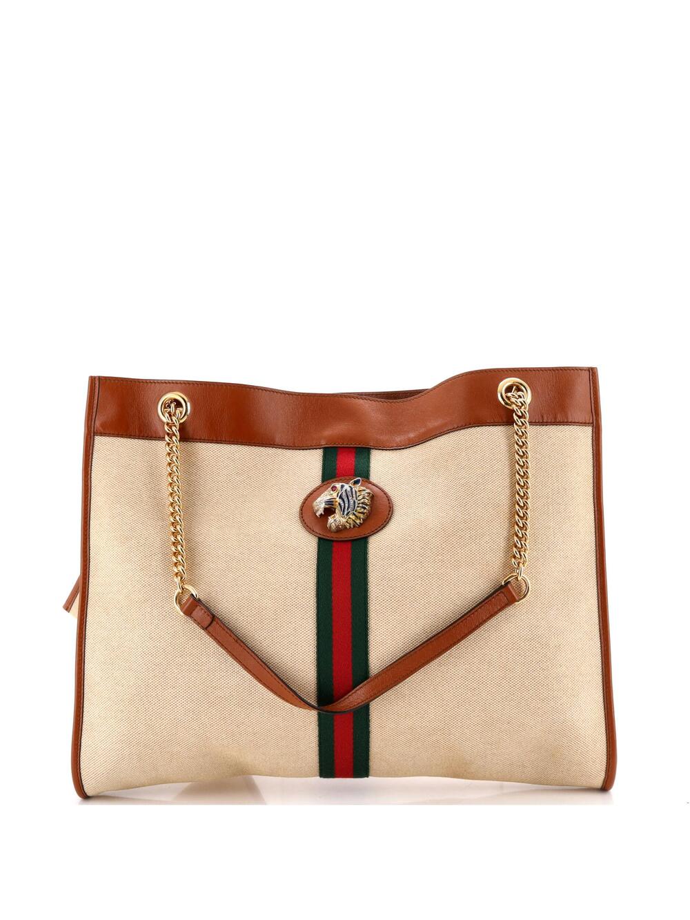 Gucci Rajah Chain Tote Canvas Large #364279G10B